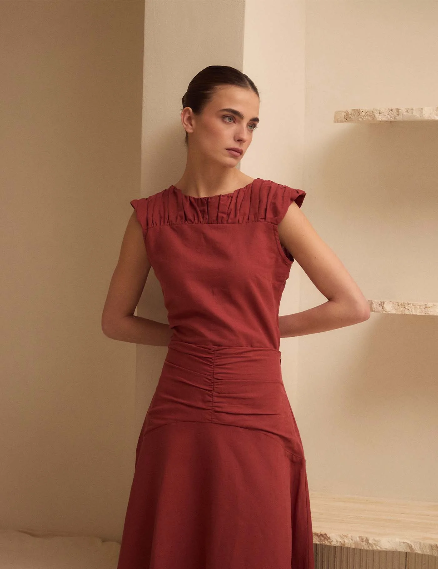 Blusa Margot Terra Cotta