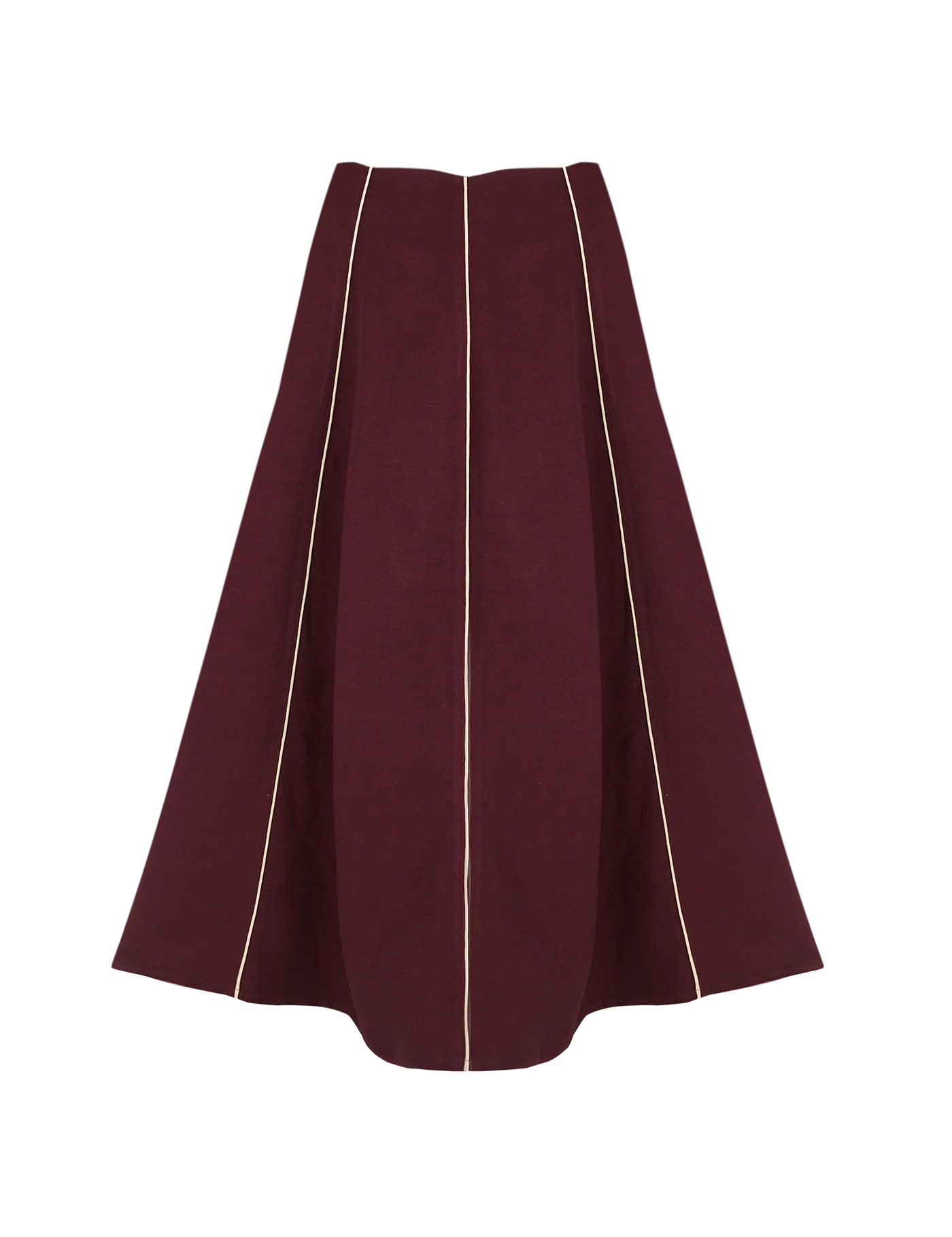 Falda Blair Burgundy & Sand