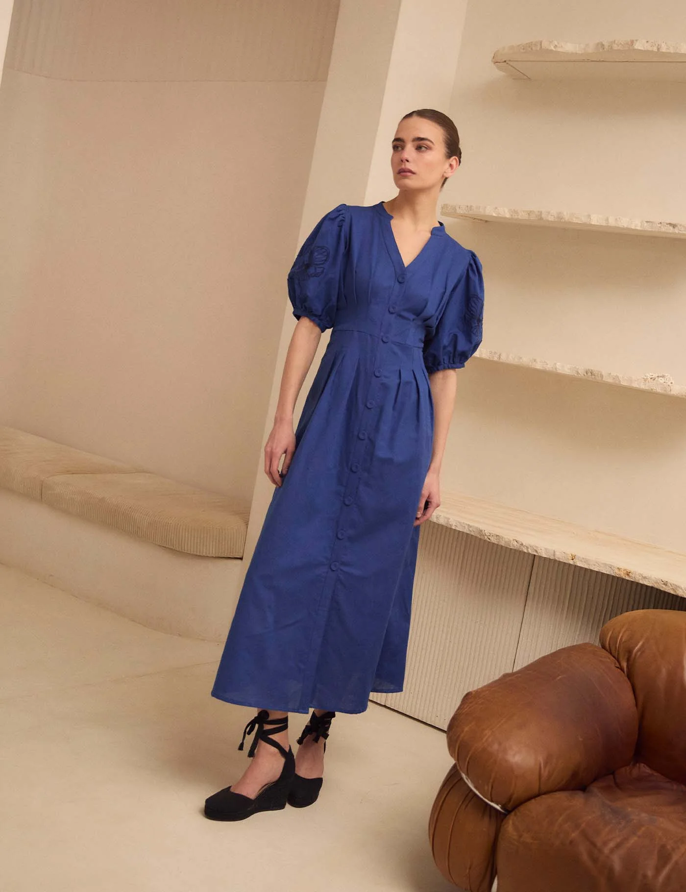 Vestido Galilea Fleur Night Blue