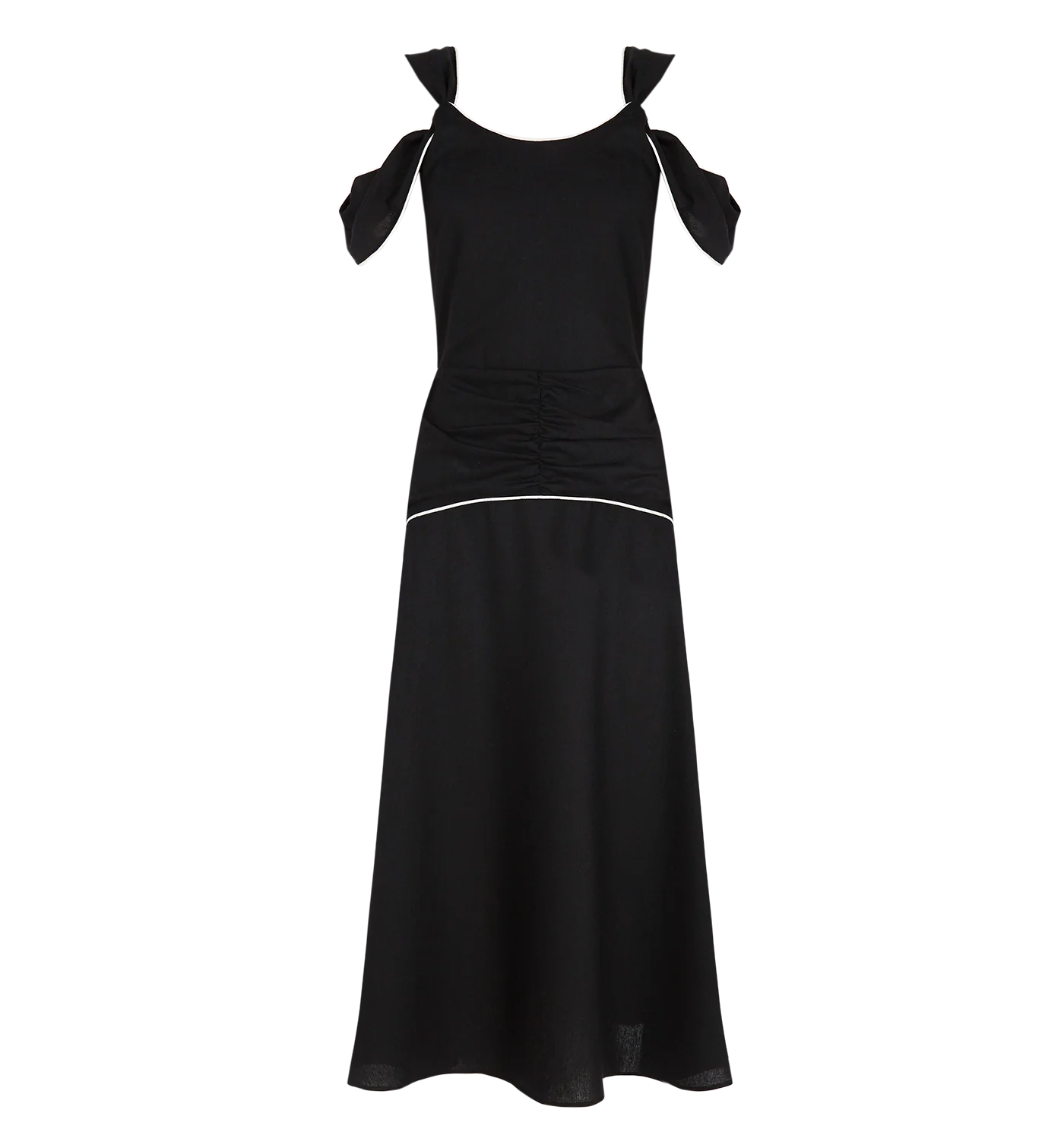 Vestido Nicolle Black & Cream - Image 2