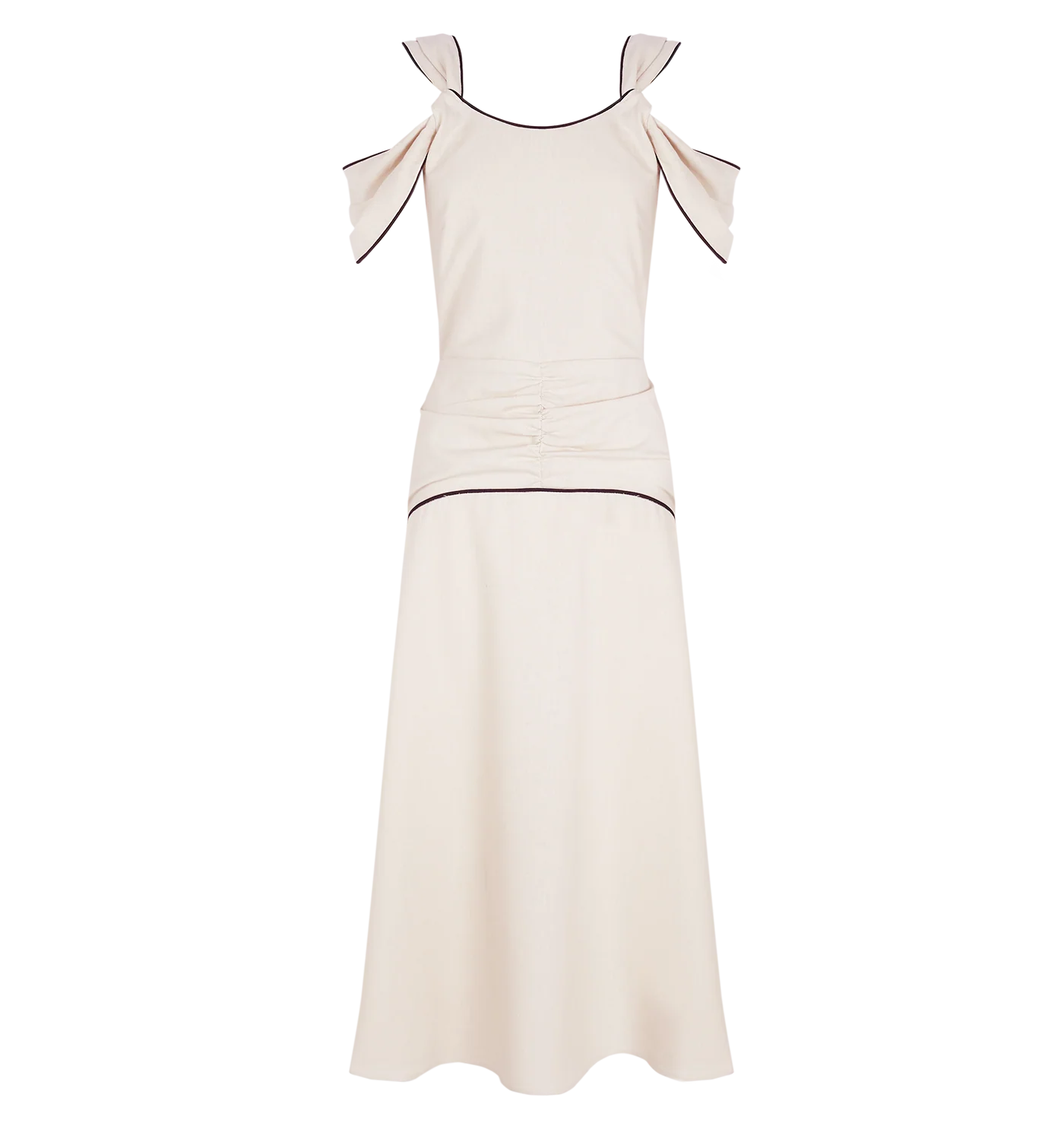 Vestido Nicolle Sand & Black - Image 2